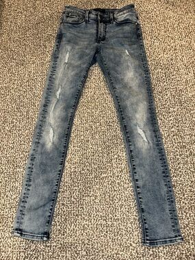 Buffalo David Bitton Women's Distressed Light Blue Skinny Jeans